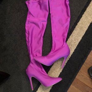 Over the Knee Spandex Boots